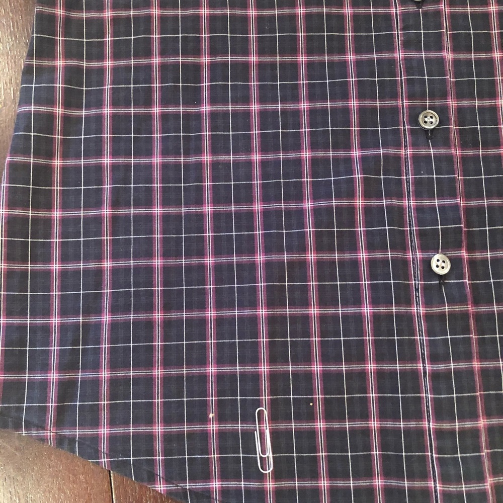 Theory Ruffle Button Up Shirt | Size Large - Picture 9 of 10